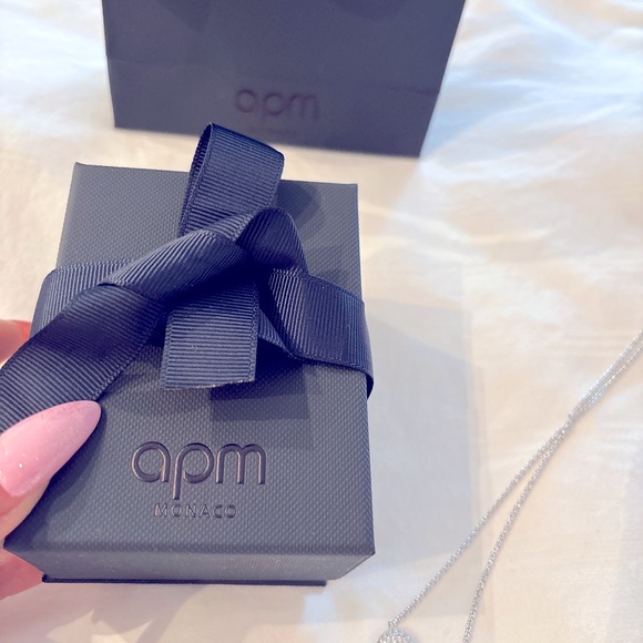 Brand new APM blue heart necklace - Picture 2 of 4